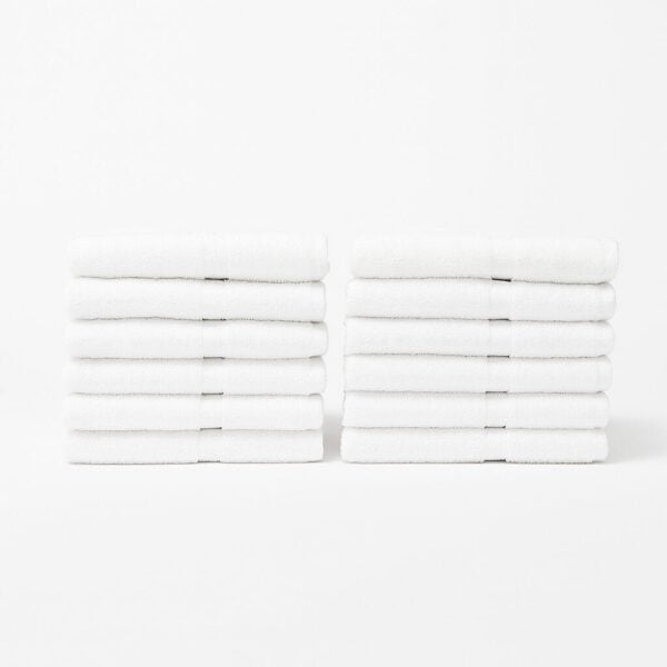 Soft 13x13 white washcloths for wholesale purchase