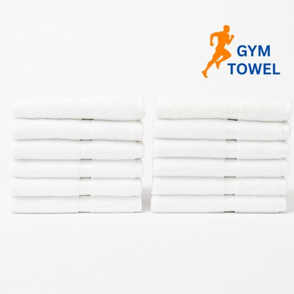 Bulk 13x13 premium plus white washcloths for gym