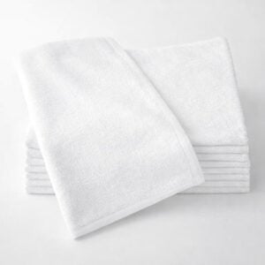 100% Cotton Wholesale Ribbed Bar Mops in White