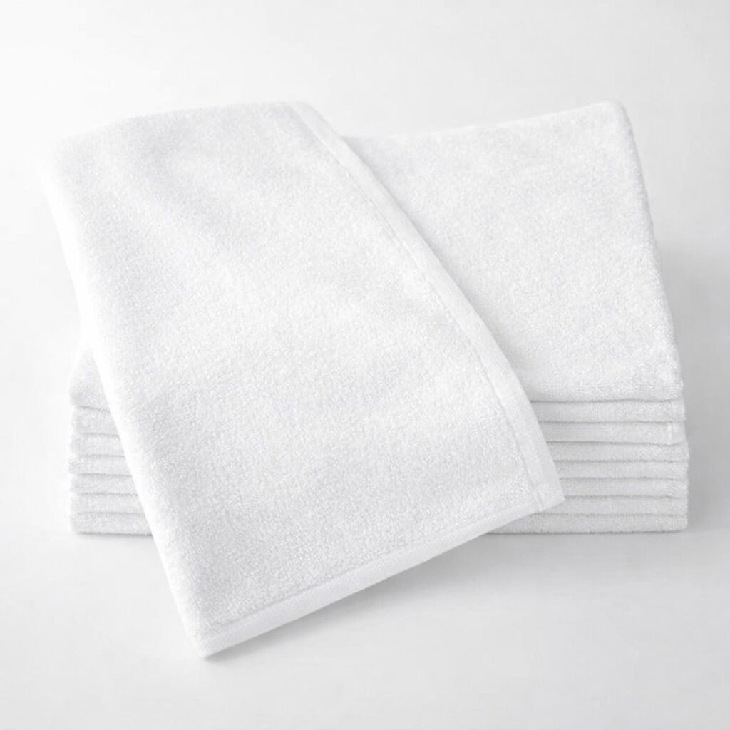 100% Cotton Wholesale Ribbed Bar Mops in White