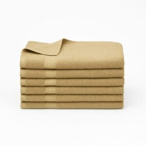 plush beige 15x25 hand towels crafted from 100% cotton