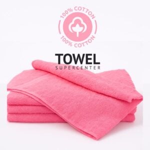 hot pink hand towels 15x25 inches in bulk