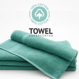 15x25 hunter green cotton hand towels for gyms or spas