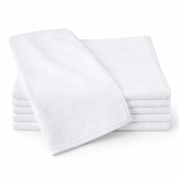100% Cotton Wholesale Ribbed Bar Mops in White