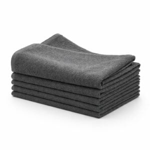 Wholesale 100% cotton bleach resistant hand towels charcoal grey