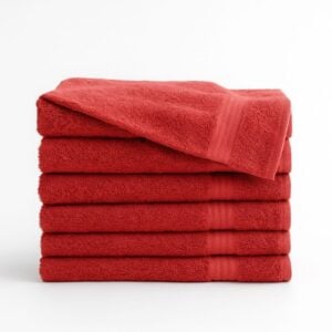 16x27 burgundy wholesale hand towels made from 100% cotton.