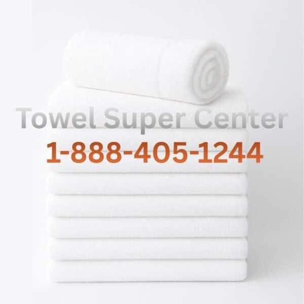 16x27 economy white hand towels made from 100 percent cotton