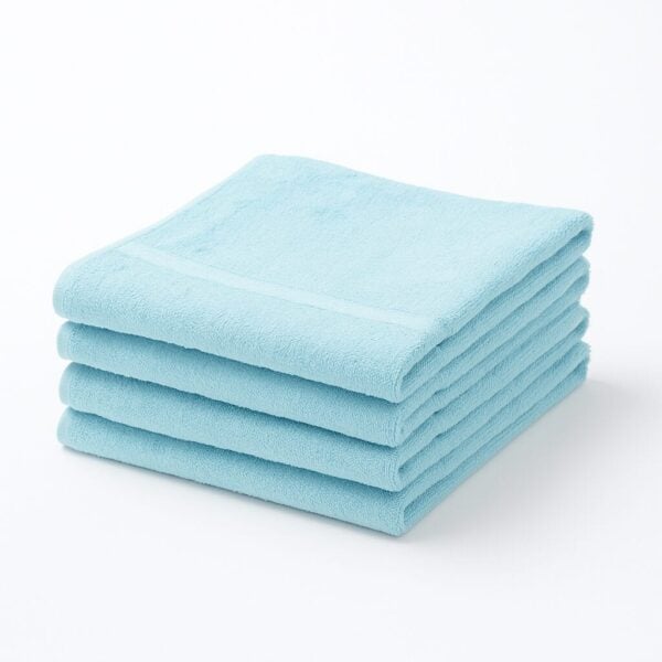 100% Cotton Premium Wholesale Aqua Blue Hand Towel