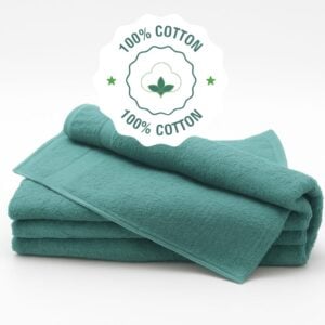 16x27 100% cotton premium hunter green hand towels for home or spa