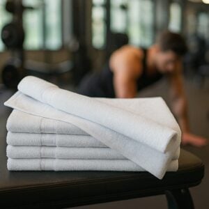 100% Cotton Premium Wholesale Silver Hand Towels