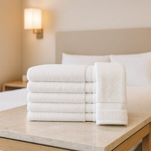 16x27-Premium White Hand towels 100% Cotton - Image 2