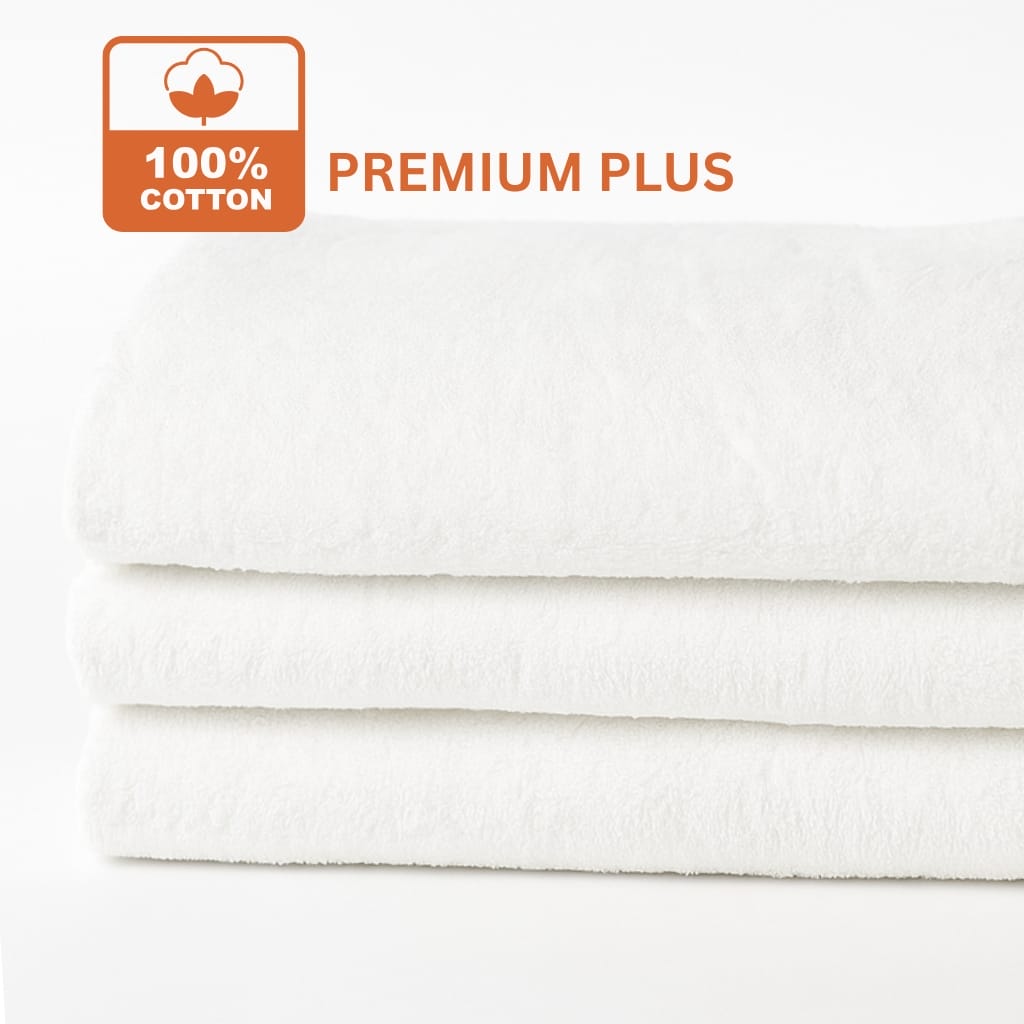Premium Plus 100% Cotton Wholesale White Hand Towels