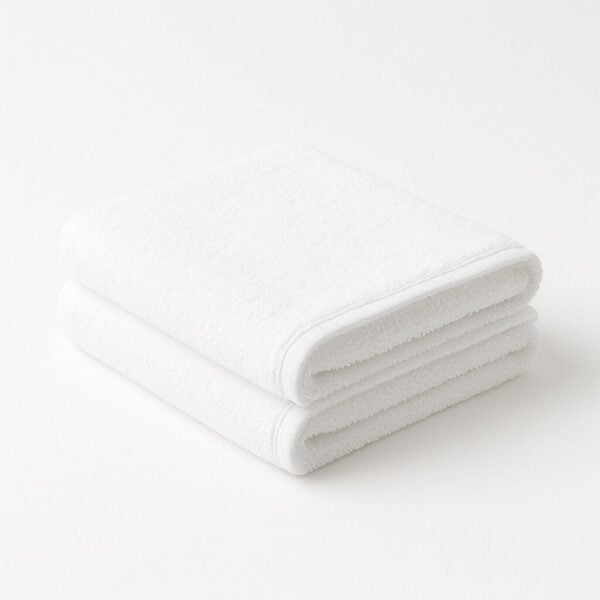 16X30-Premium Plus White Hand towels 100% Cotton - Image 2