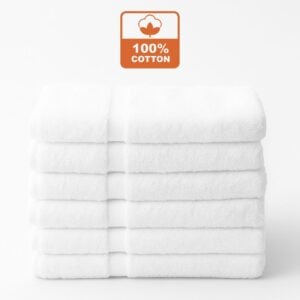 Premium 100% Cotton White Wholesale Bath Towels
