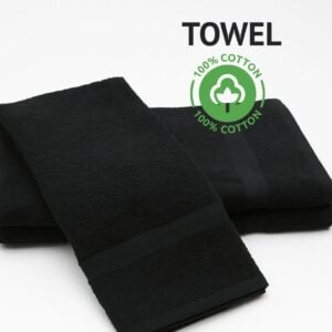 Premium Black Hand Towels Wholesale