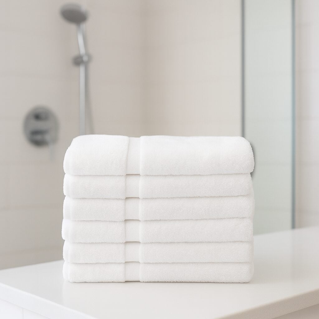 Premium 100% Cotton White Wholesale Bath Towels