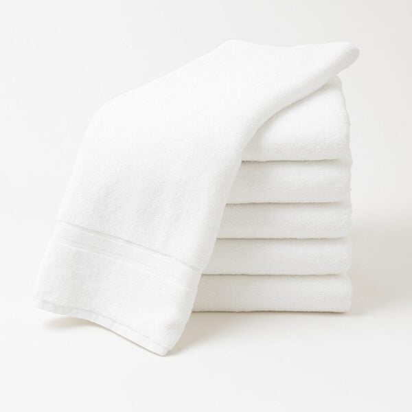 Premium 100% Cotton Wholesale White Bath Towels