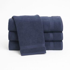 Premium Navy Blue Hand Towels Wholesale