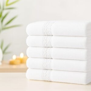 white bath towels 27x54