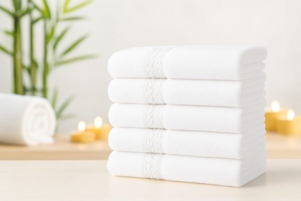 white bath towels 27x54