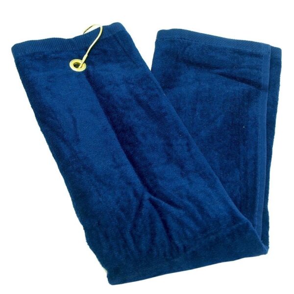 16x24 -Tri-Fold Golf Towels Velour-Terry 100% Cotton - Image 4