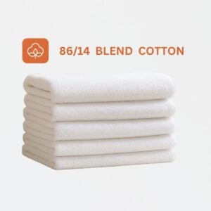 15x25 premium white hand towels 86/14 cotton blend