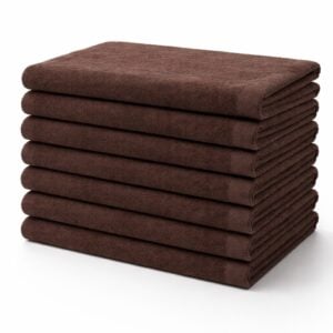 Wholesale dark brown 11x18 fingertip towels made from 100% cotton