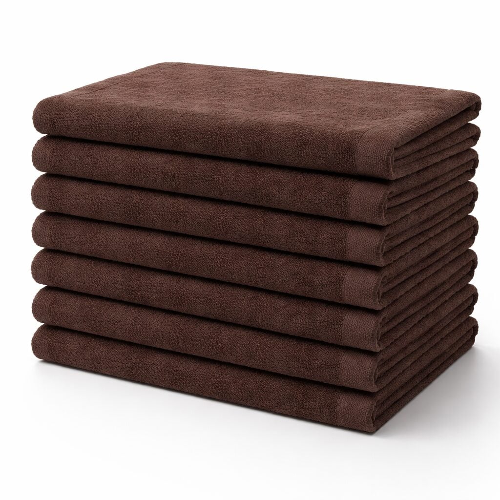 Wholesale dark brown 11x18 fingertip towels made from 100% cotton