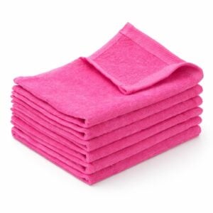 Wholesale hot pink 11x18 fingertip towels made from 100% cotton