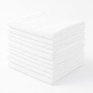 White 16x16 Microfiber Towels Wholesale