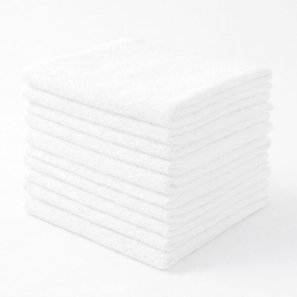 White 16x16 Microfiber Towels Wholesale