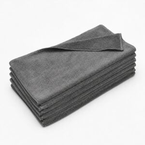 Charcoal Grey Microfiber Towels Wholesale