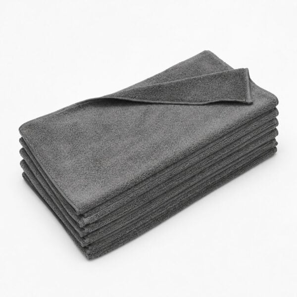 Charcoal Grey Microfiber Towels Wholesale