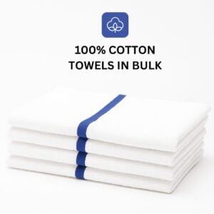 Wholesale Blue Stripe Bath Towels