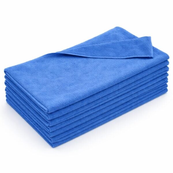 Royal blue microfiber towels 16x16