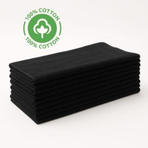 27x54 premium black cotton bath towel