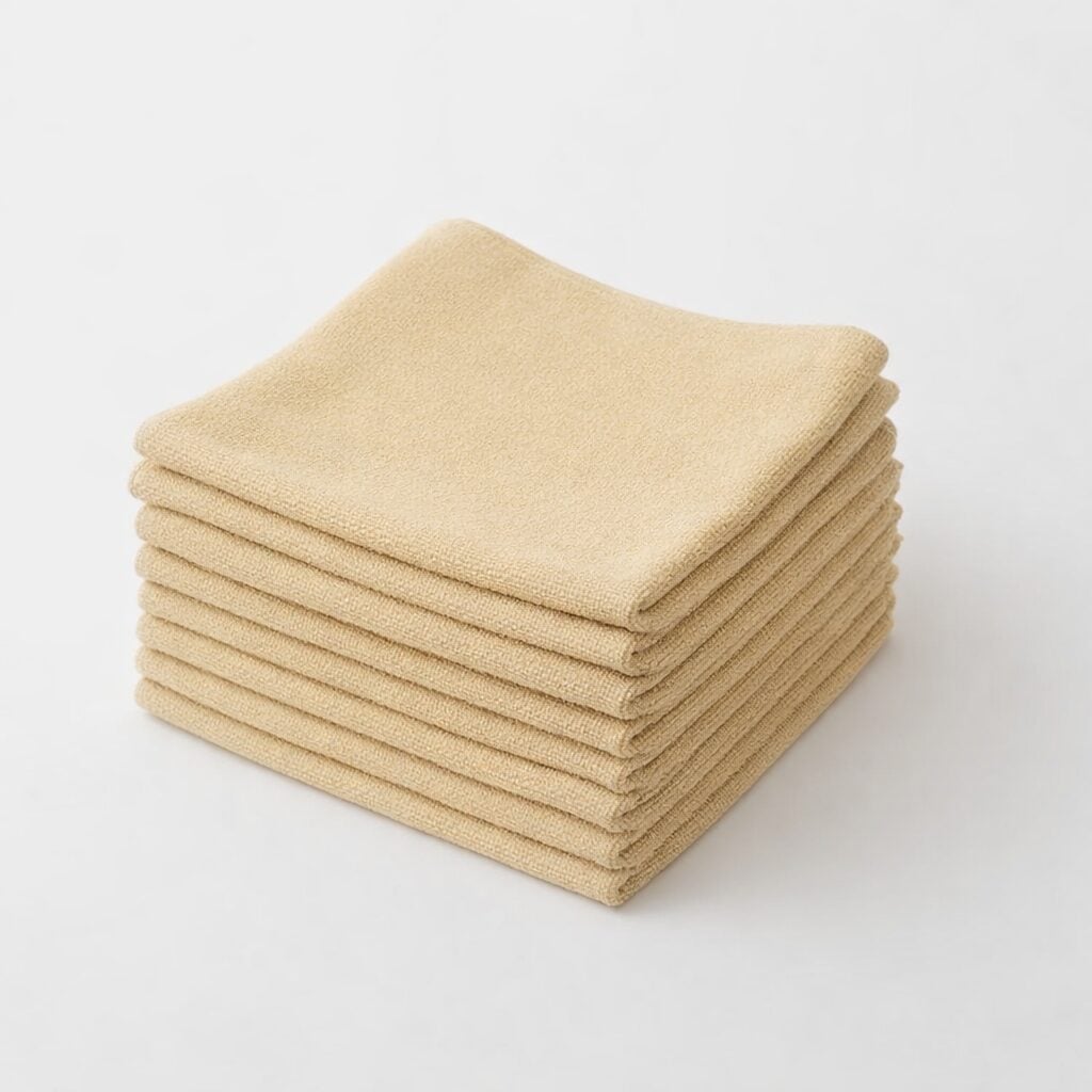 Premium Wholesale Beige Microfiber Towels