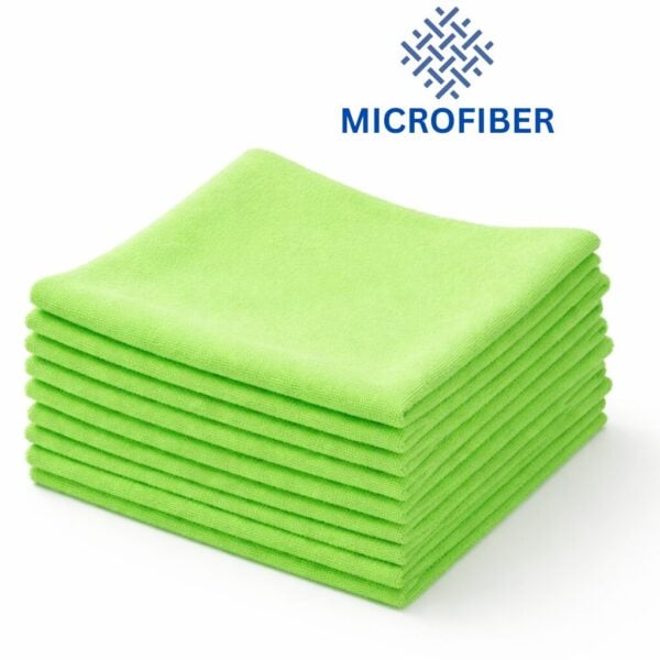 16X16 Lime Green Microfiber towels wholesale