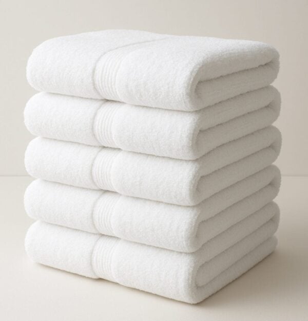 24X50 Wholesale White Bath Towels Premium PLUS-