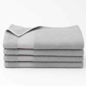 16x30 silver grey premium hand towels made from 100% cotton