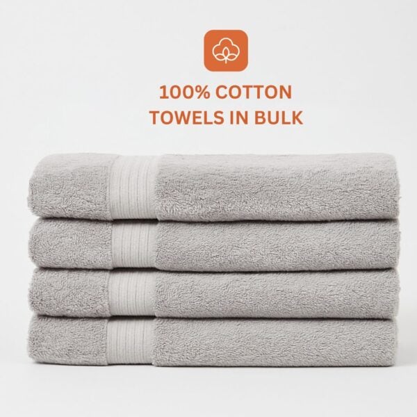 24x48 silver grey premium bath towels available for wholesale