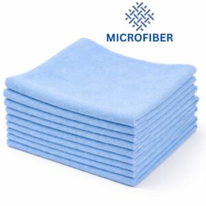 Premium Wholesale Light Blue Microfiber Towels