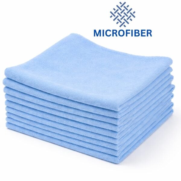 Premium Wholesale Light Blue Microfiber Towels