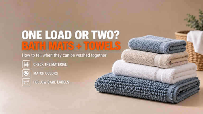 Can You Wash Bath Mats With Towels