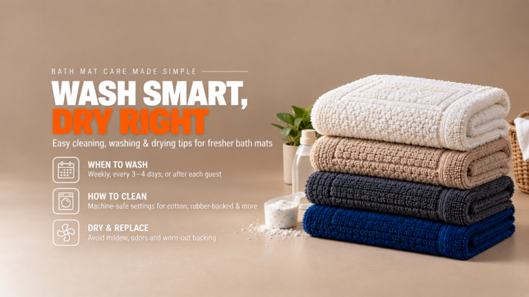How Often Should You Wash Bath Mats? Cleaning, Washing & Drying Guide