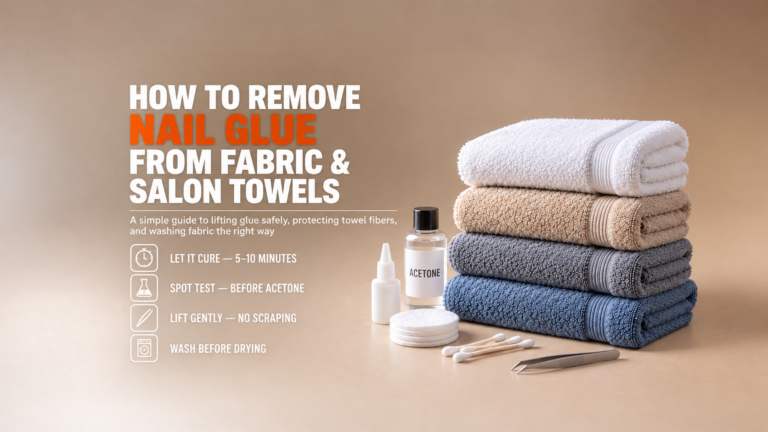 How to Remove Nail Glue From Fabric and Salon Towels