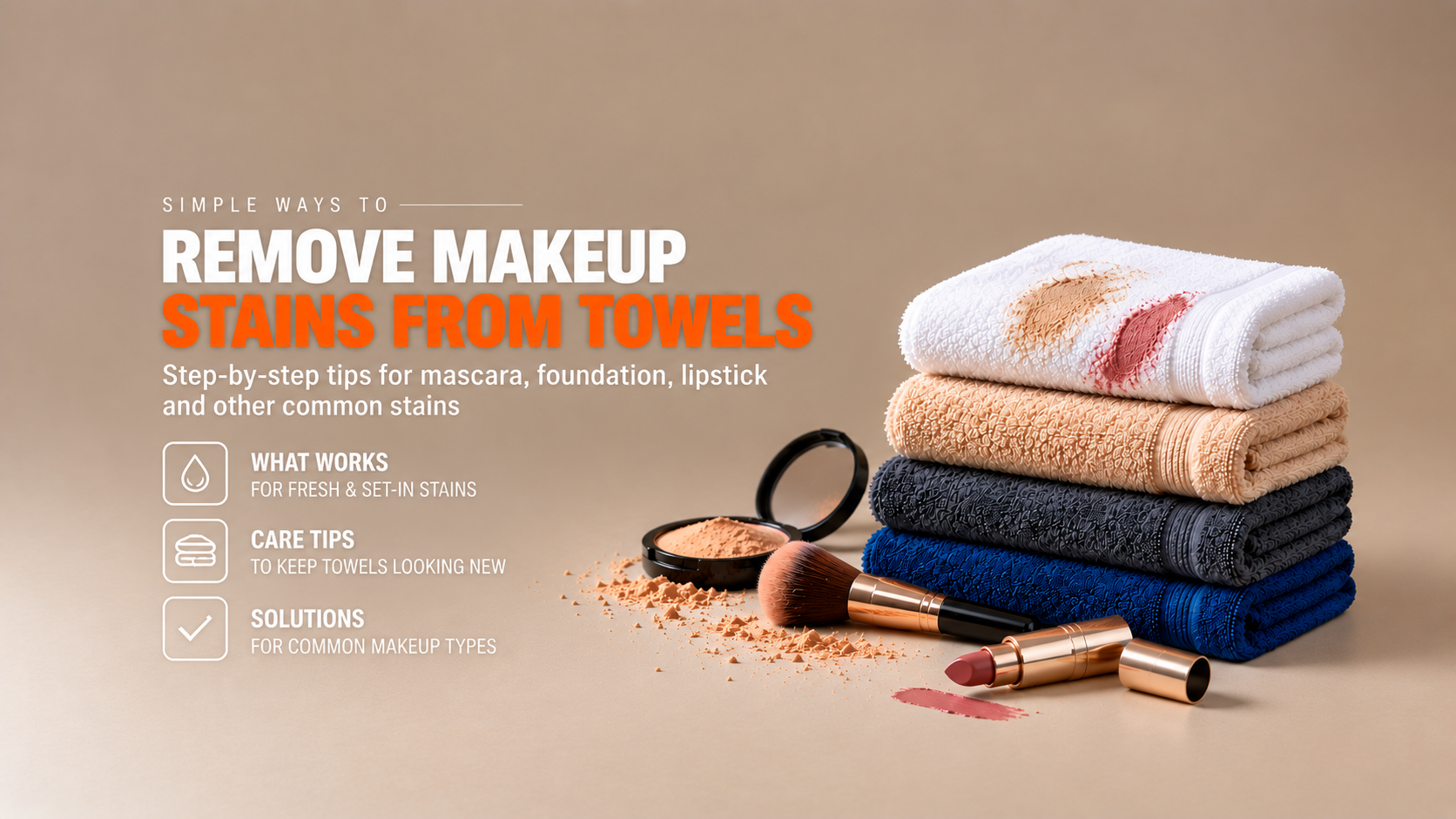 How to Remove Makeup Stains From Towels
