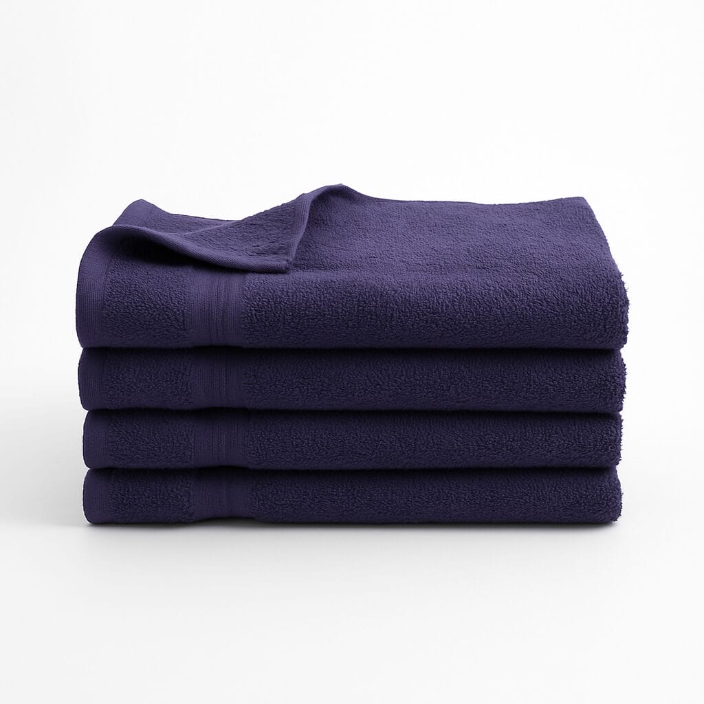 navy blue hand towels 16x30 inches made of 100% cotton