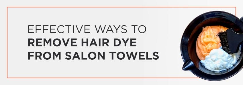 remove hair dye from towels