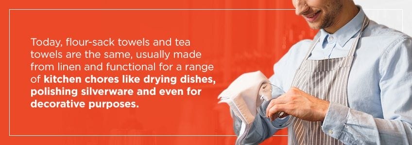 tea towels and flour sack towels